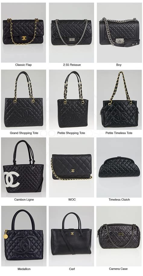 chanel bag models|all chanel bags catalogue.